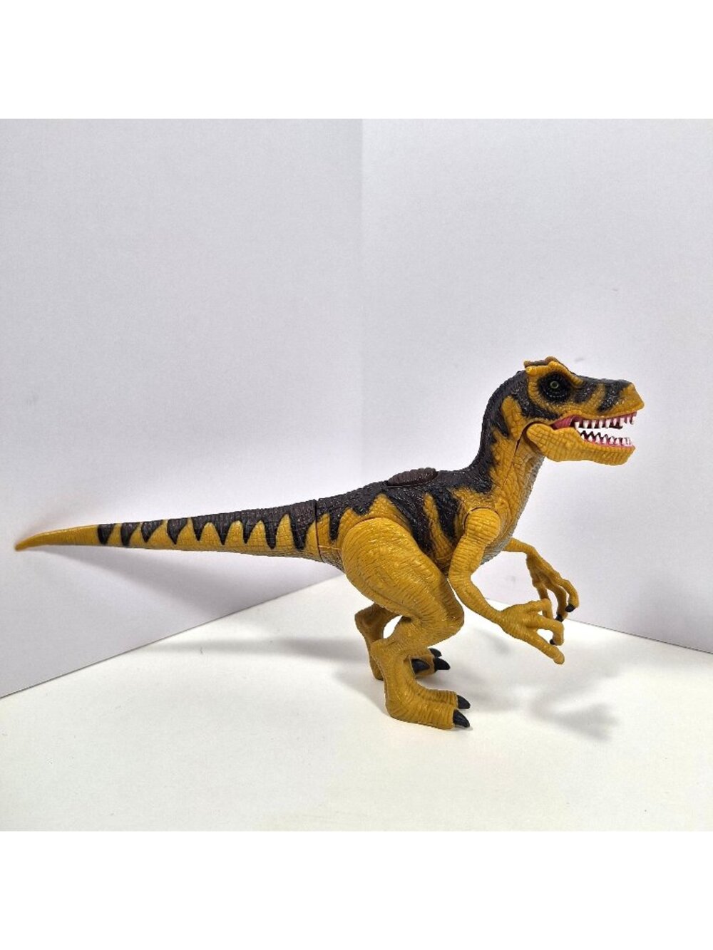Chap Mei Dinosaur T Rex Figure 7.5" Moveable Joints Tan & Black